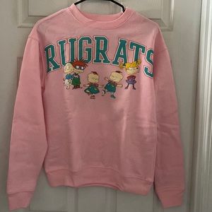 kids XS Rugrats sweater, pink
